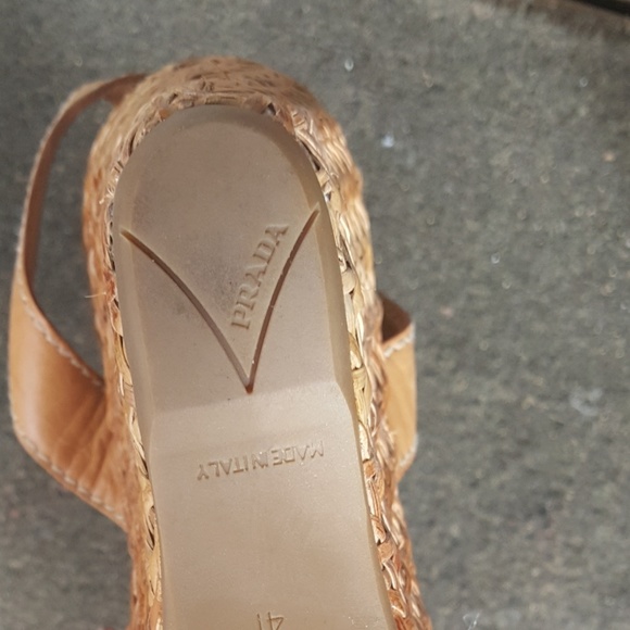 Prada Size 11 Wedges Sandals - Picture 5 of 6