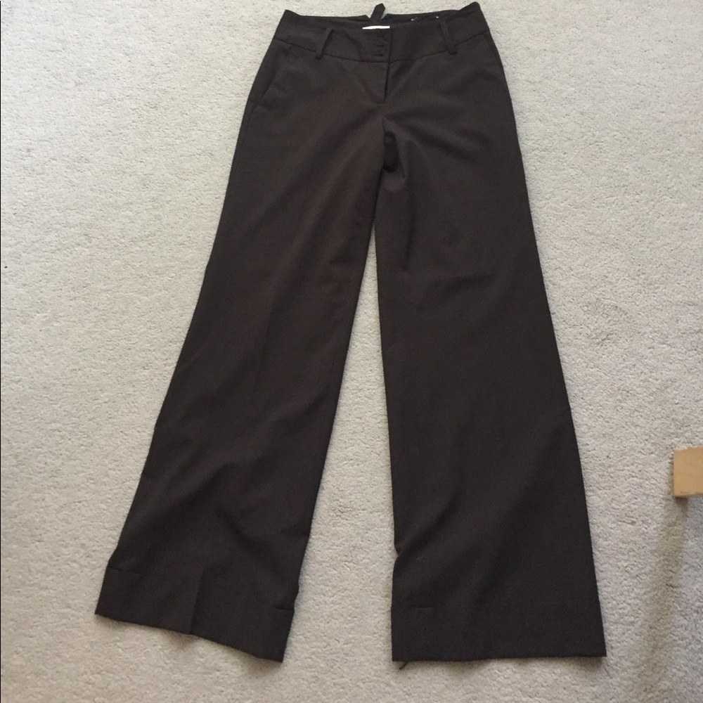 BROWN BOOT LEG SLACKS