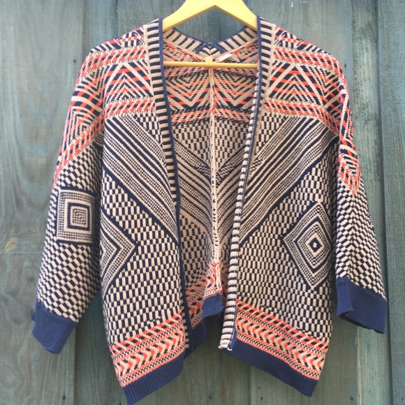 Anthropologie Sweaters - Moth Anthropologie Jacquard Circle Cardigan M