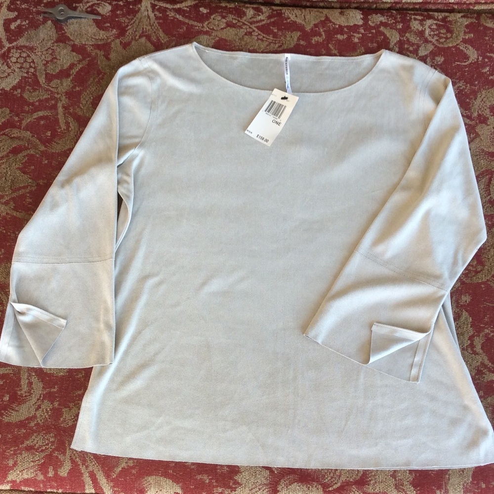 Brand New Max Studio ultra suede top