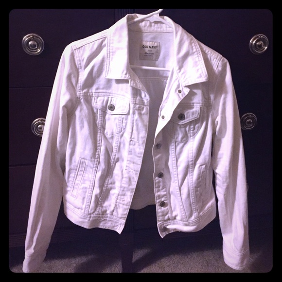 White Long Sleeved Jean Jacket - Picture 2 of 7