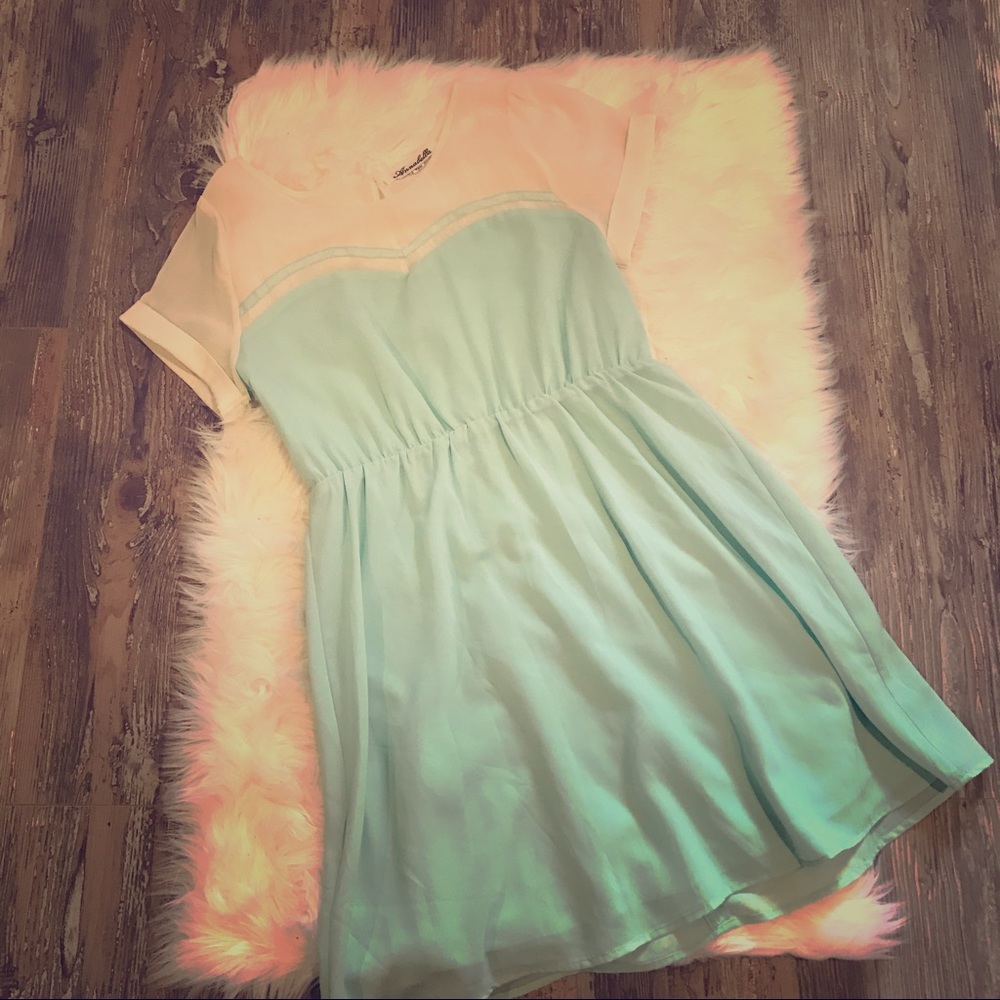 Adorable Mod Style Baby Blue Dress