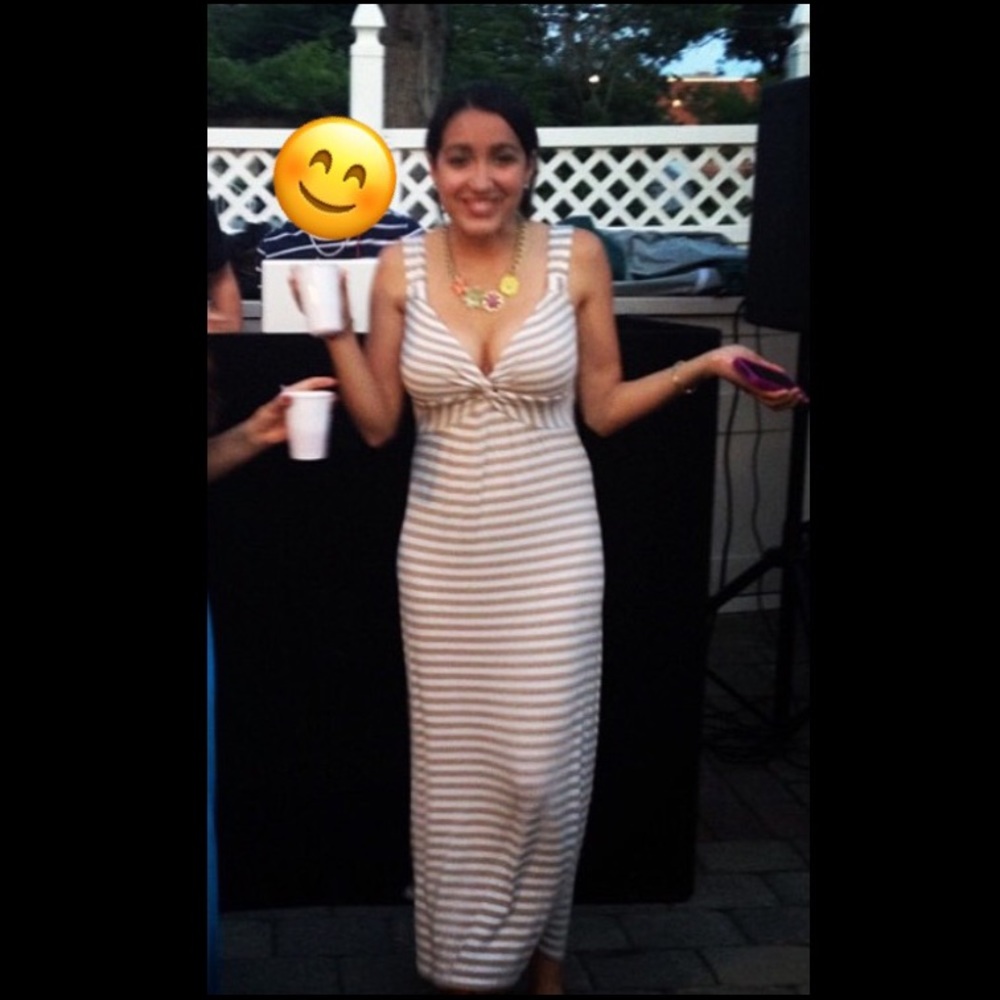 Spense striped maxi dress