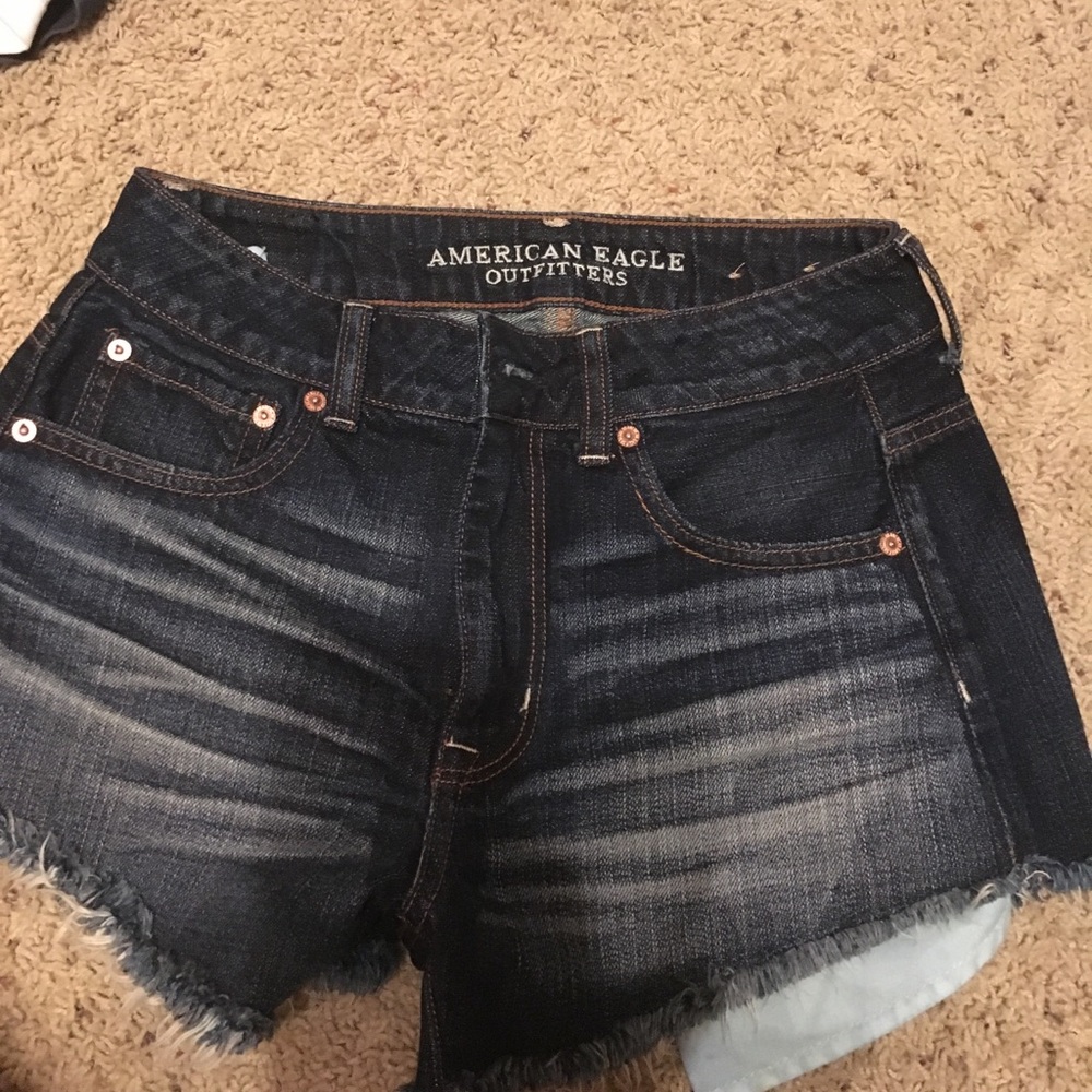 Hi-rise American eagle jean shorts
