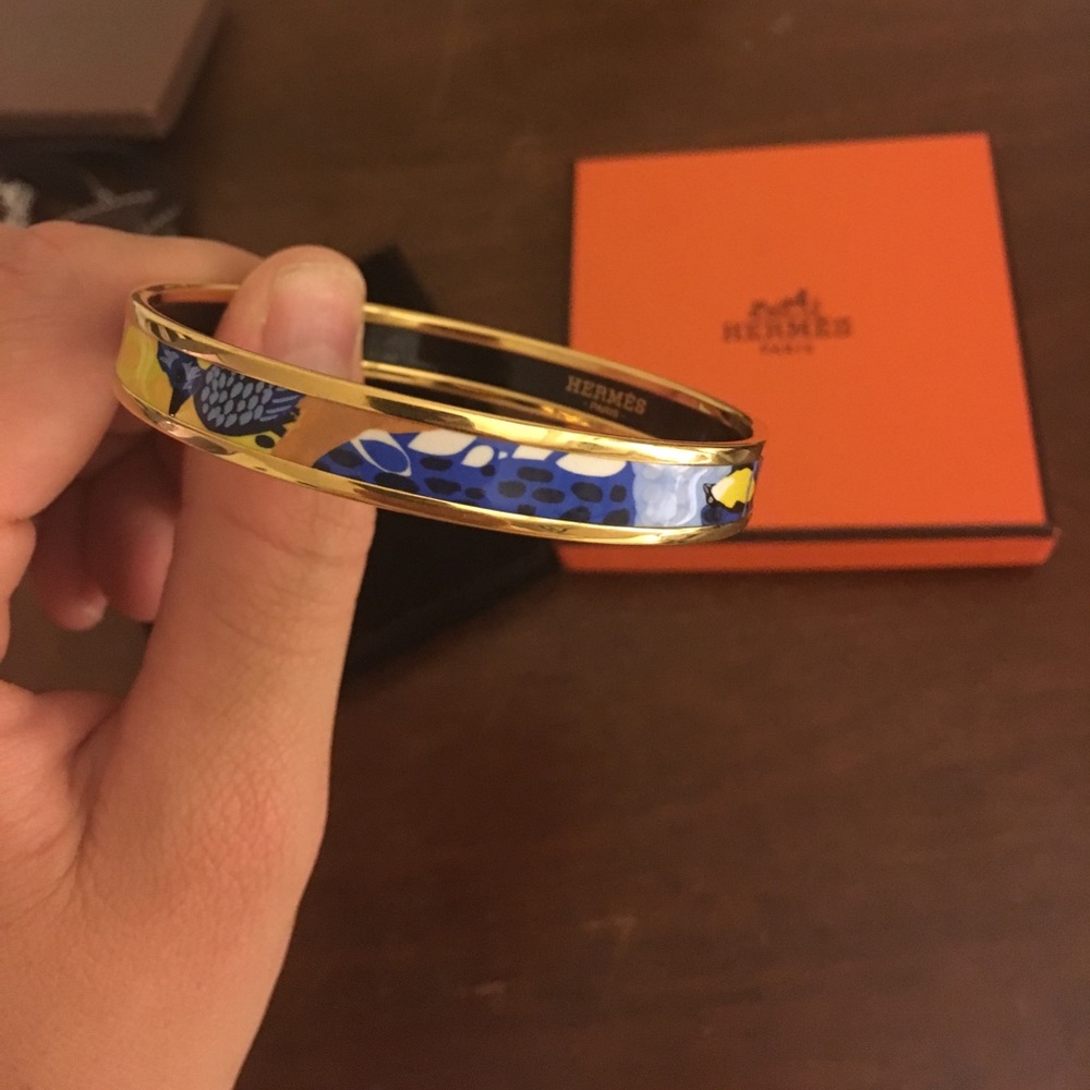 Brand New Hermès Bracelet- "jungle of eden" .5 in
