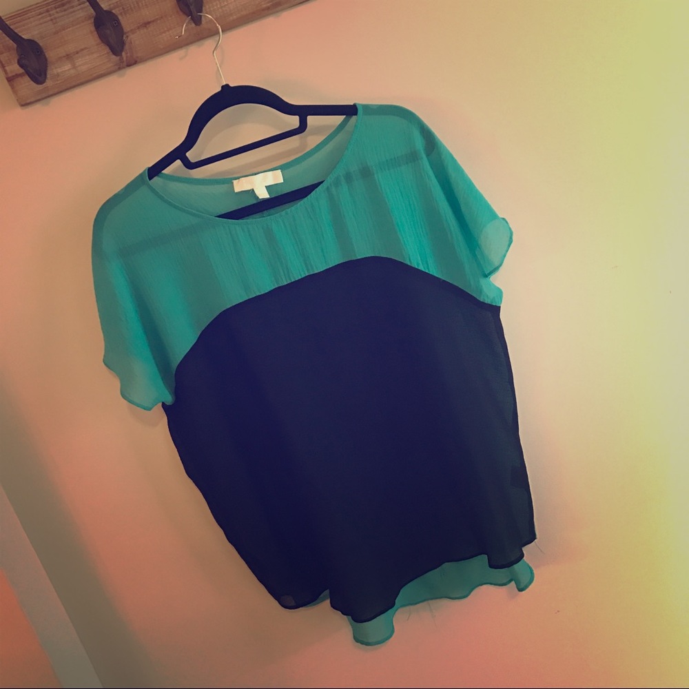 Black and Green Top