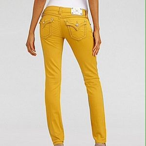 Mustard yellow miss me jeans