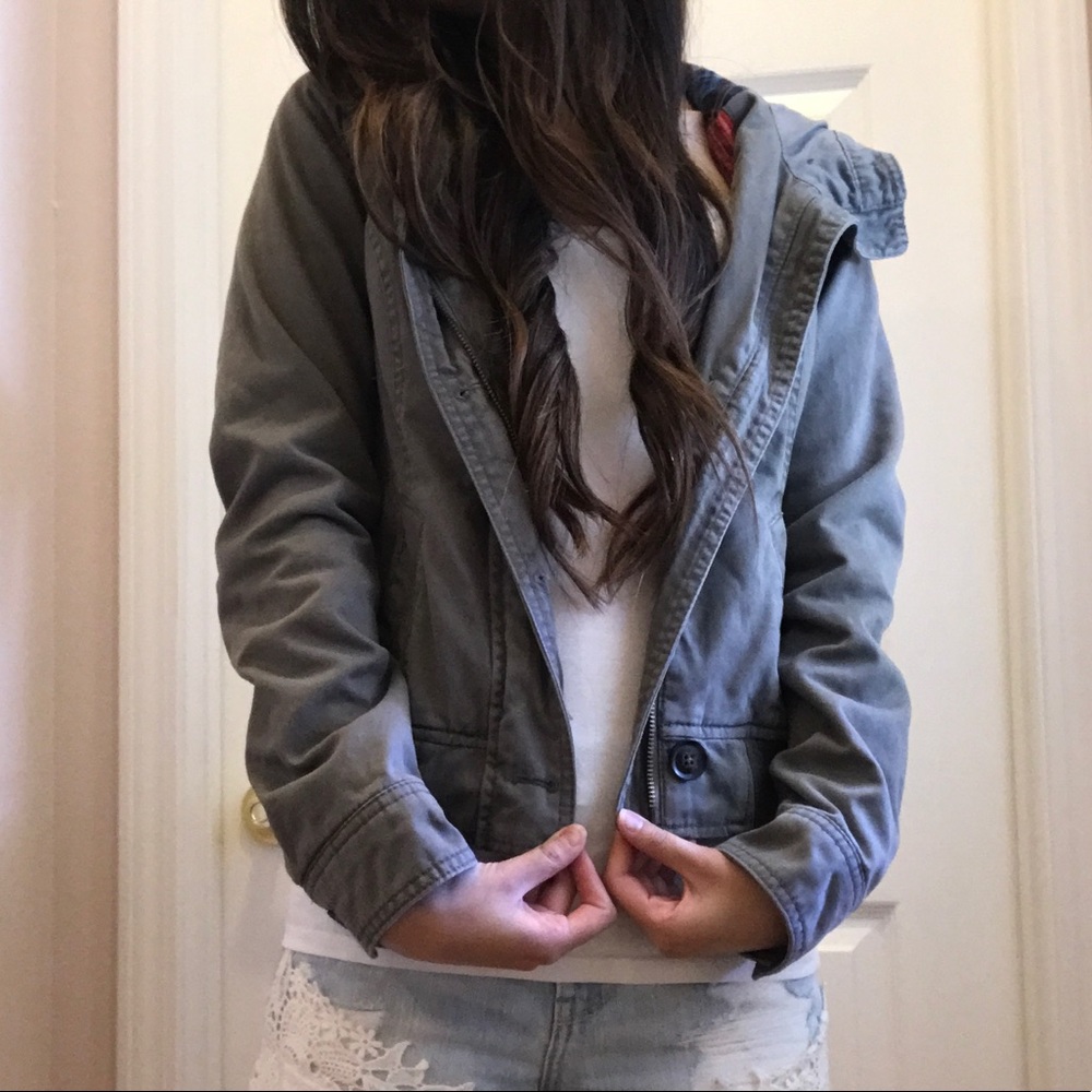 Green Hollister Jacket