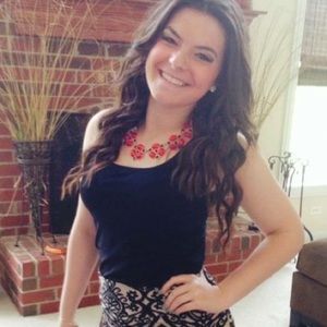 Red and navy blue statement necklace