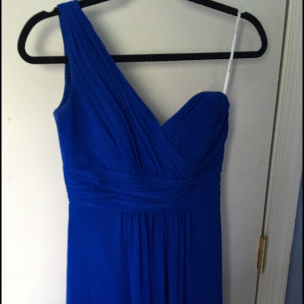 Royal blue evening dress