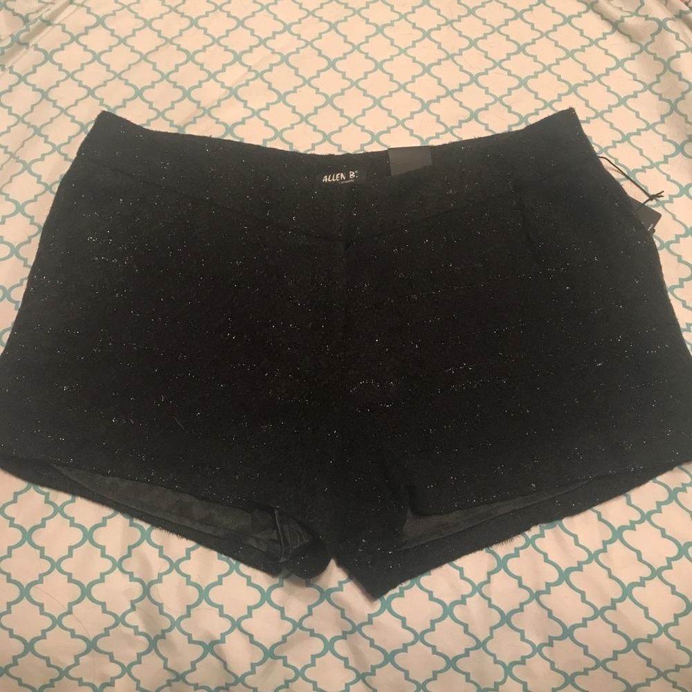 Wool shorts! Sparkle throughout!