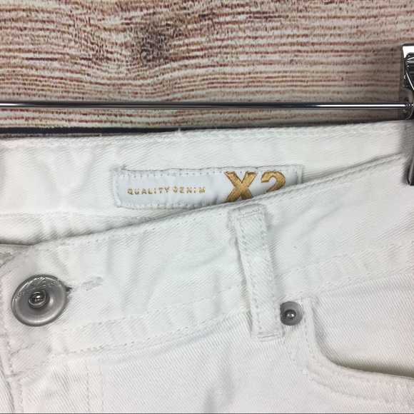 Like NEW Quality Denim X2 Shorts White W10 Stella - Picture 3 of 6