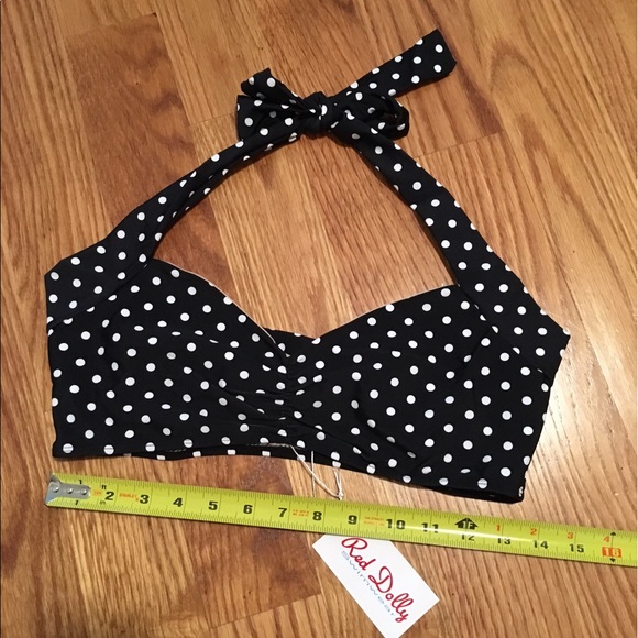 Red Dolly Swim - NWT Polka Dot Bikini Top - Pin up Style Red Dolly Swim - NWT Polka Dot Bikini Top - Pin up Style