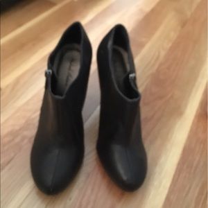 Black heeled booties