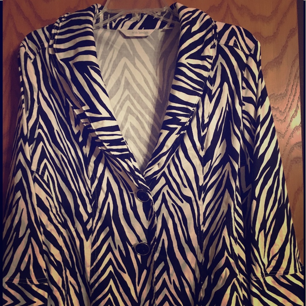 Erin London Zebra print Blazer