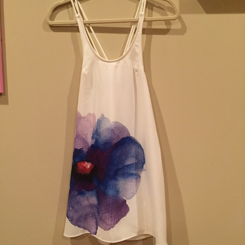 White floral dress