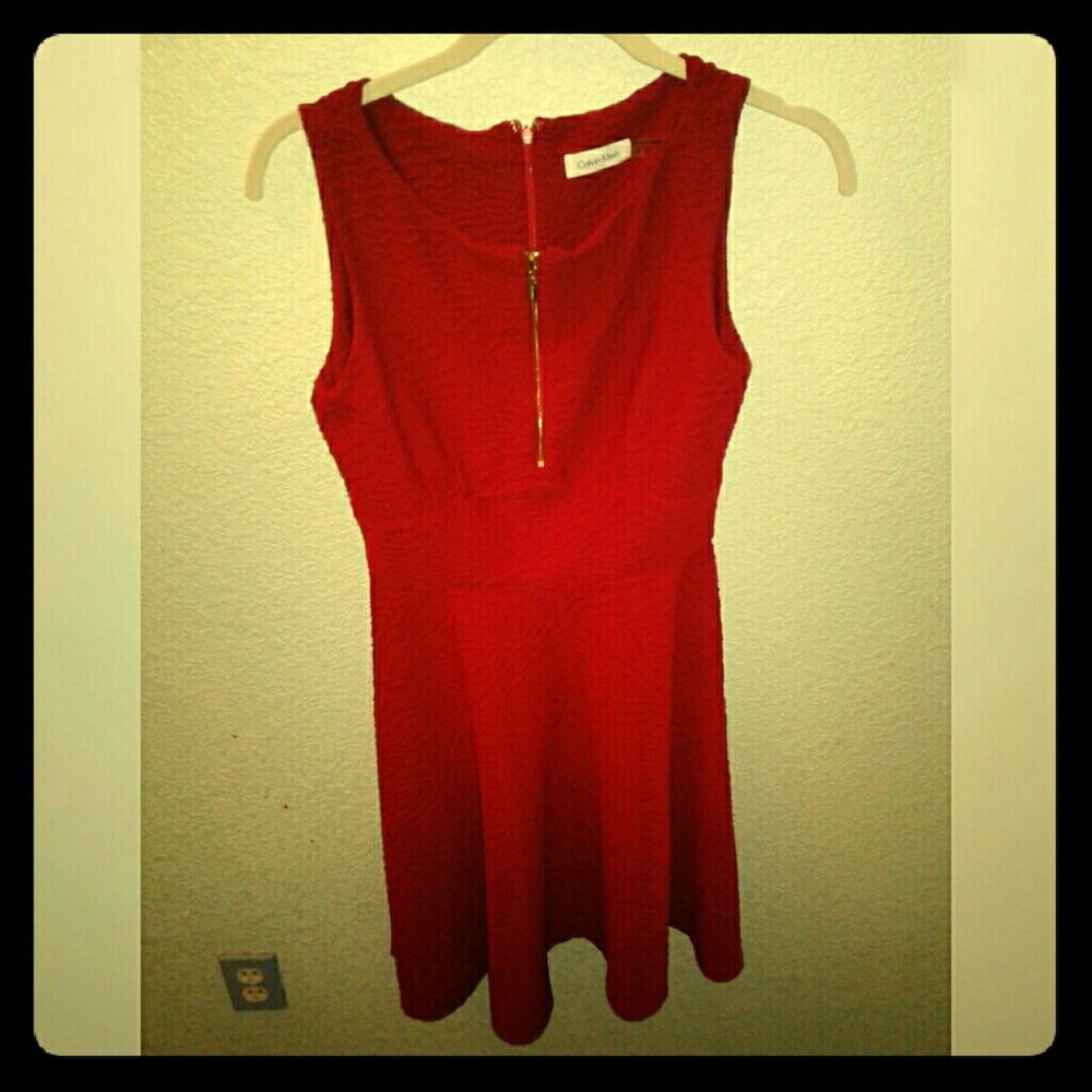 Calvin Klein red dress