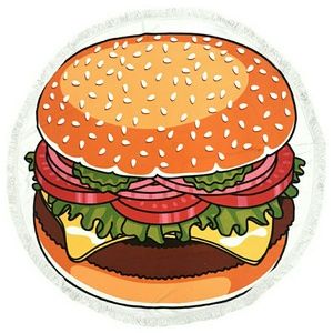 Giant Cheeseburger Beach Blanket