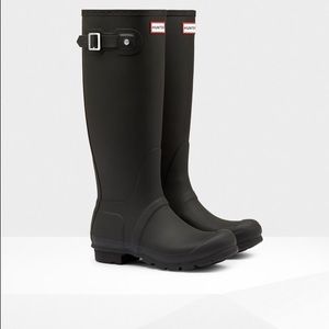 Women's black original Hunter boots