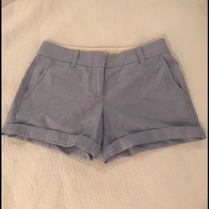 Baby Blue J. Crew 4" Chino Shorts