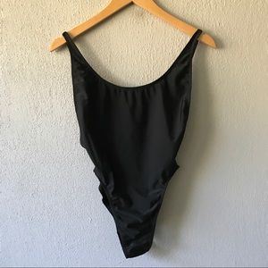 American Apparel Nylon Tricot High Cut One Piece