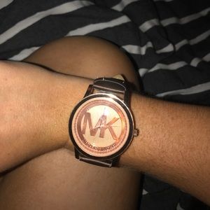 Rose gold Michael Kors watch