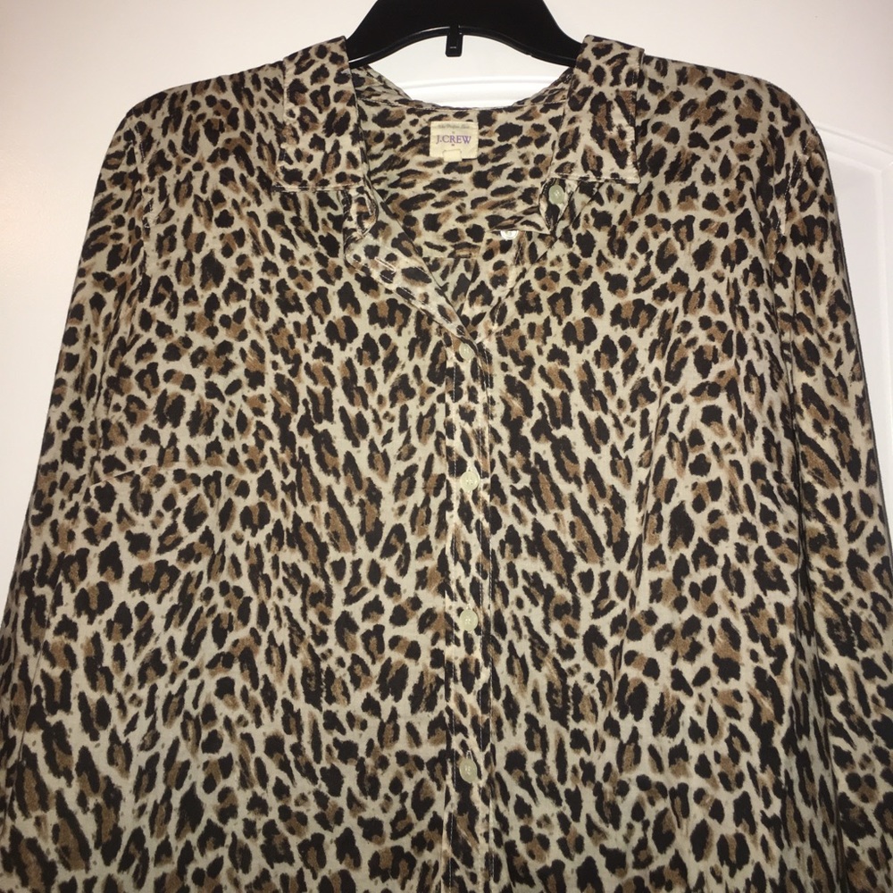 Cheetah print button down