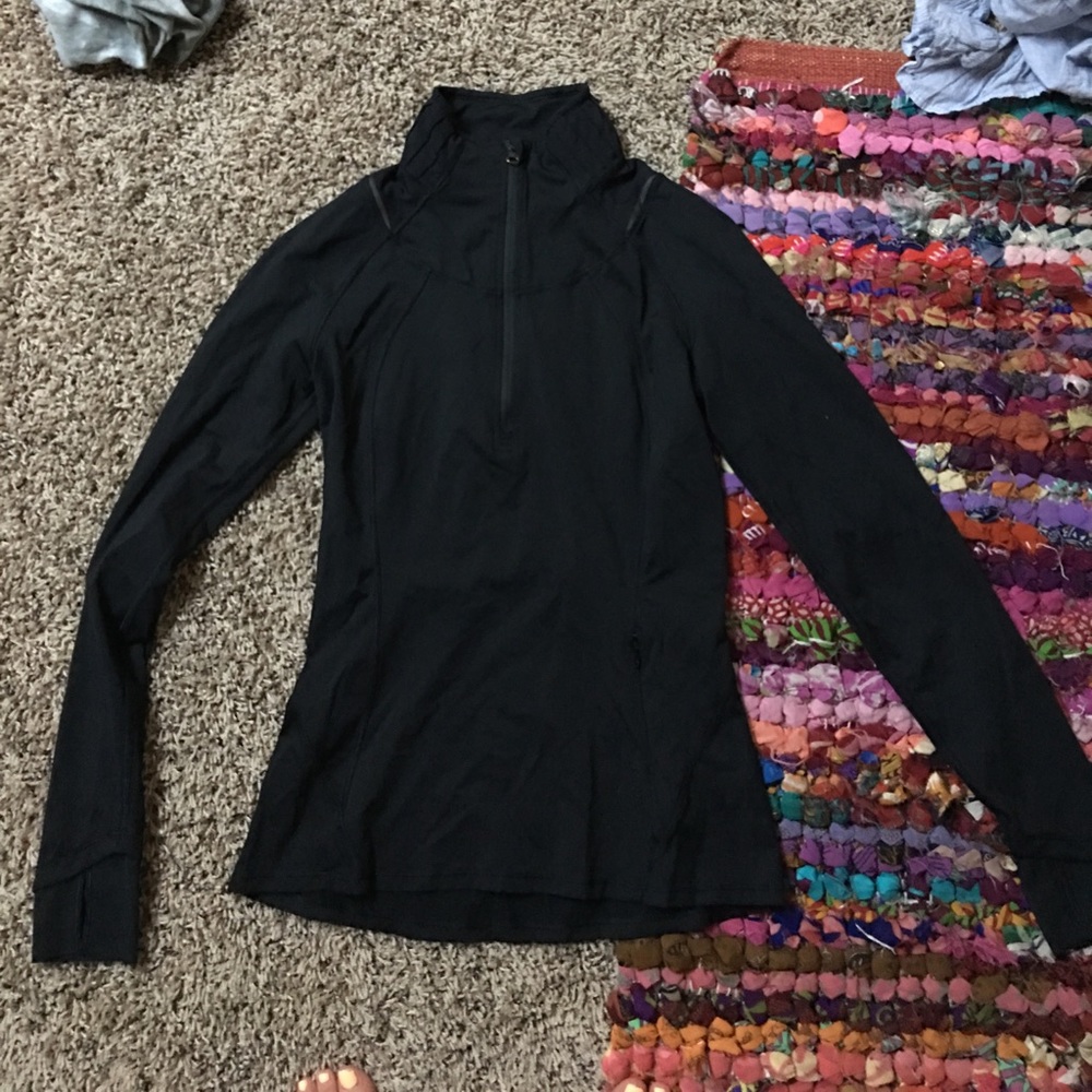 Lulu lemon black quarter zip