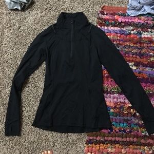 Lulu lemon black quarter zip