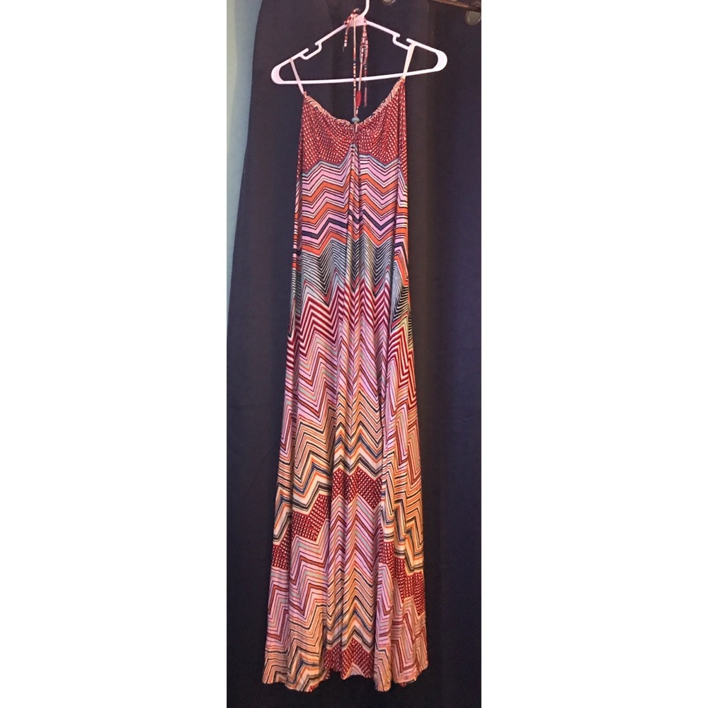 Halter dress patterned
