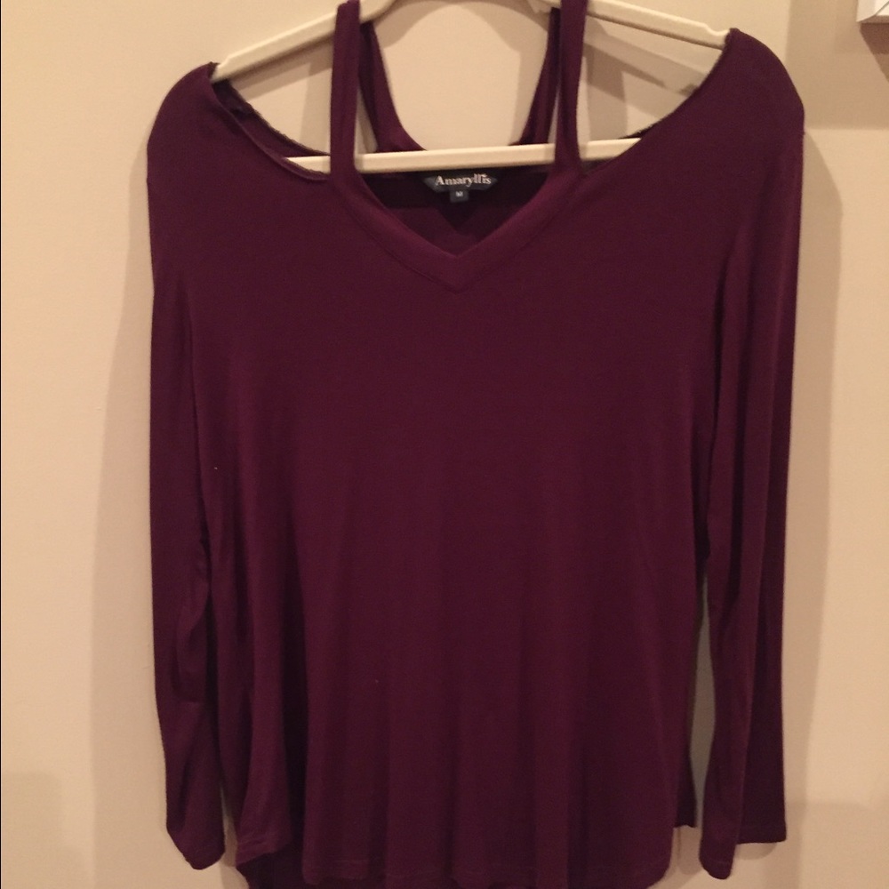 Maroon long sleeve shirt