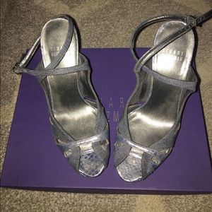 Stuart weitzman jive navy heels