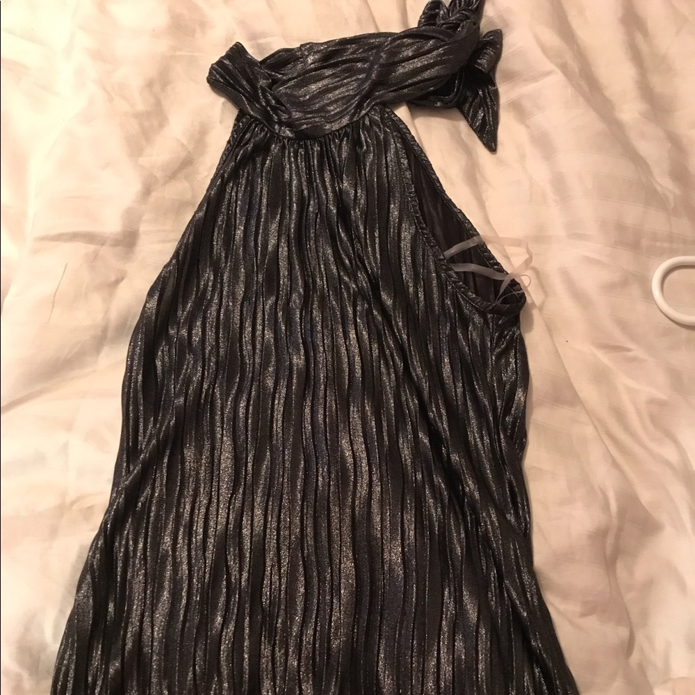 Charcoal high neck top