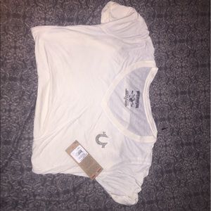White true religion v neck