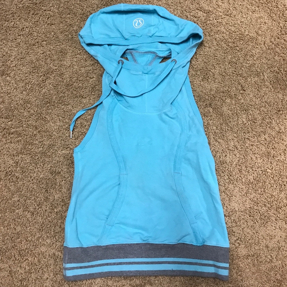 SOLD🎈Lululemon baby teal tank hoody work out