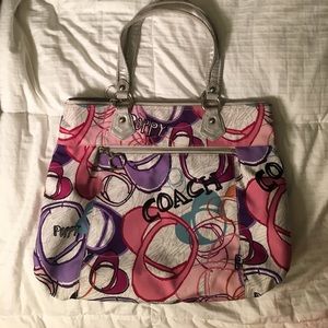 Coach Signature Poppy Glam Tote