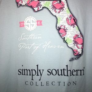 Simply Southern Florida crab shirt