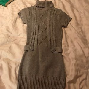 Grey sweater dress