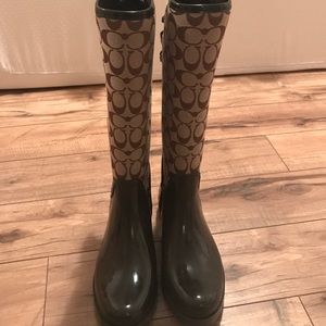 Coach rain boots