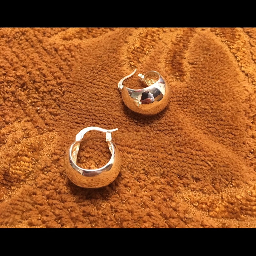 Sterling Silver Huggy Hoops Earrings