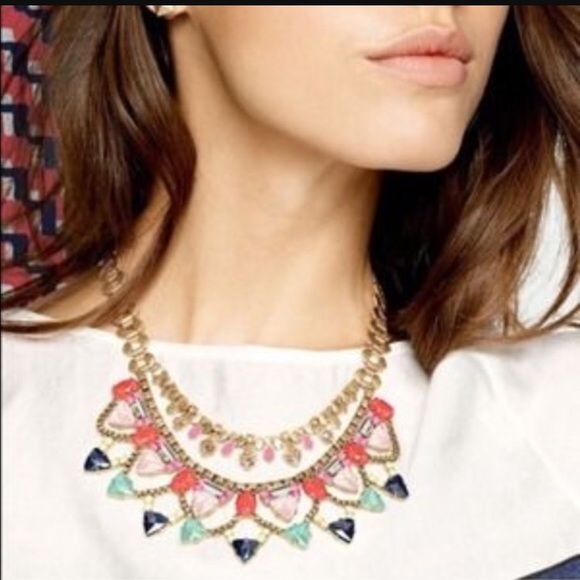 Stella & Dot Fanella Statement Necklace NIB - RARE - Picture 2 of 4