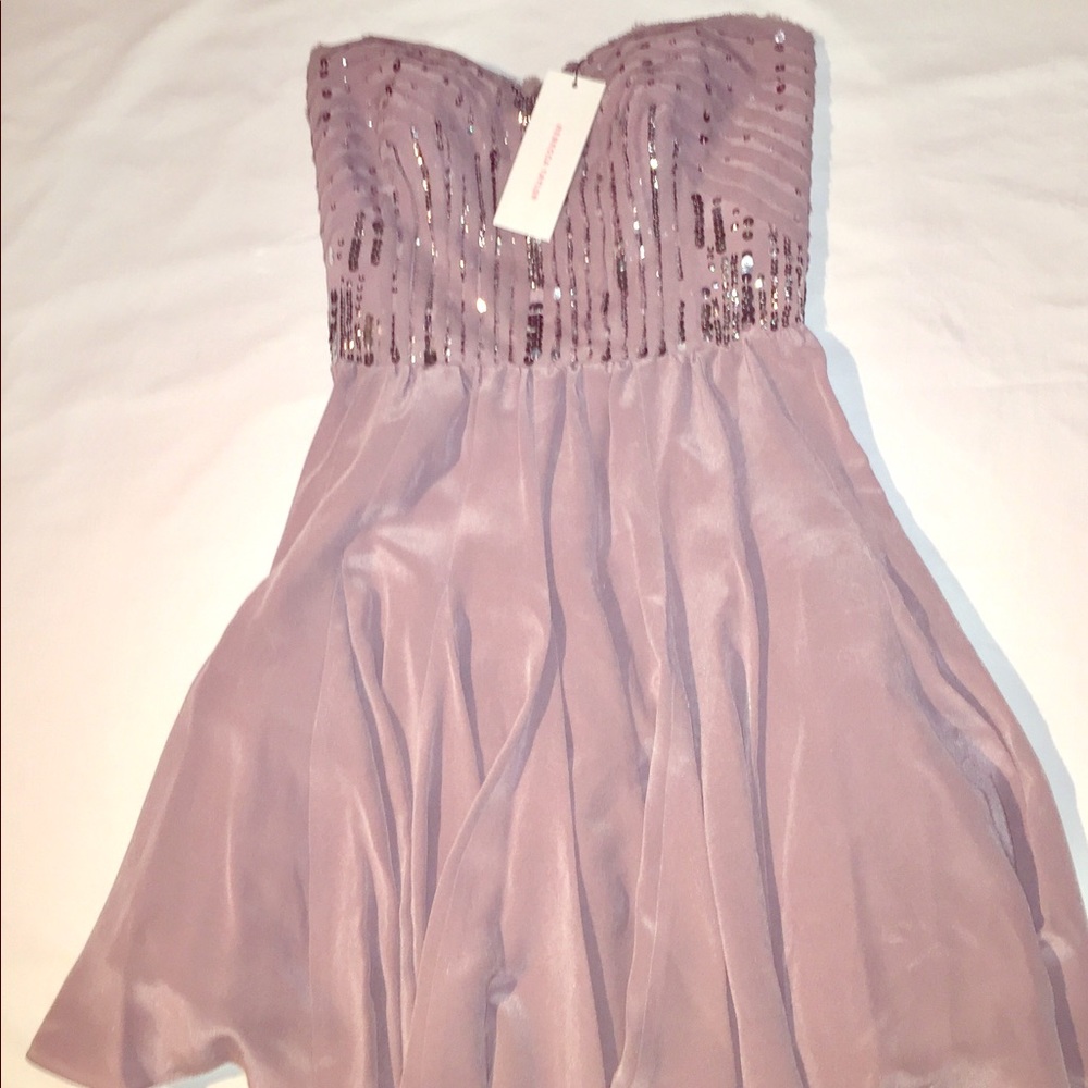 New Rebecca Taylor Cosmos Pink Silk Strapless