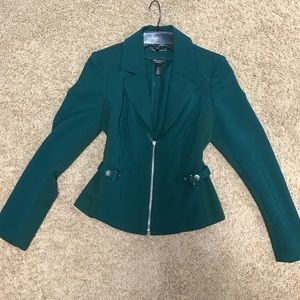 White House black market green jacket