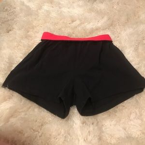 Black and pink soffe shorts