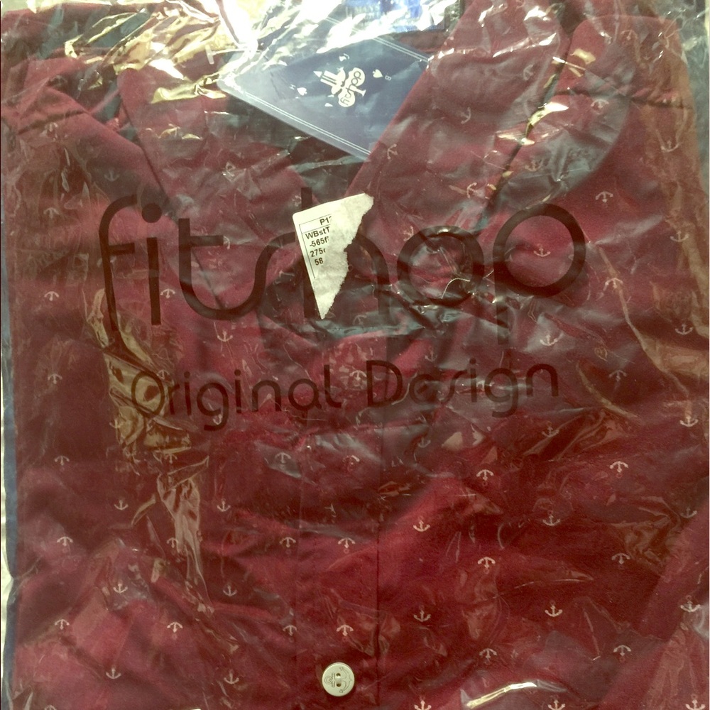 Red dress shirt