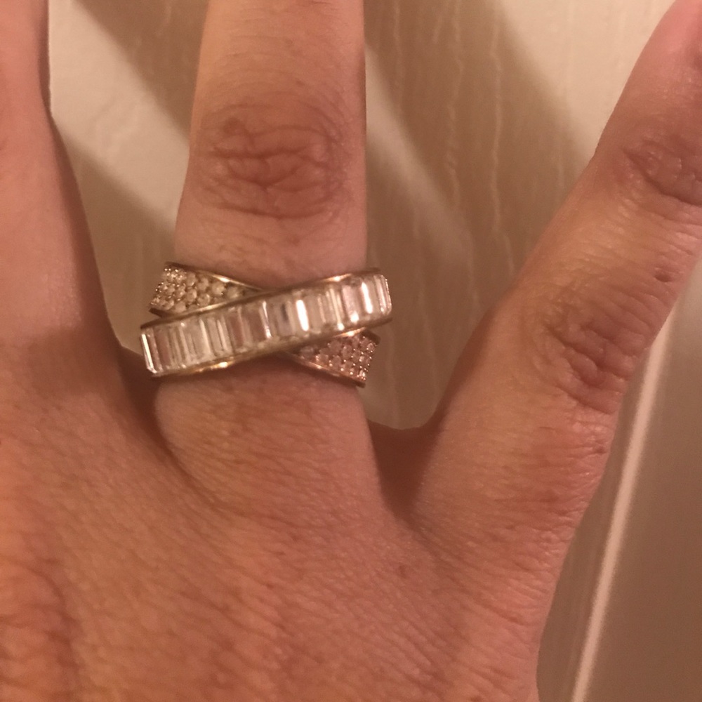 Michael Kors Rose Gold and crystals ring!