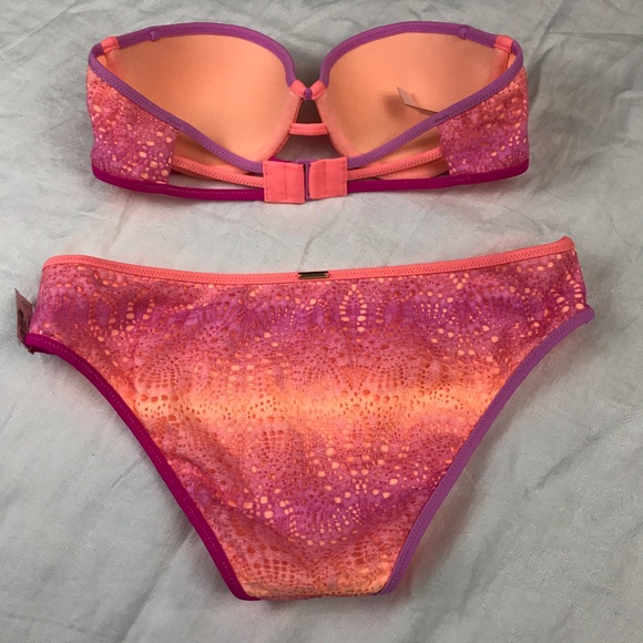 Victoria's Secret ombré Lace bikini sz S 34B - Picture 2 of 4