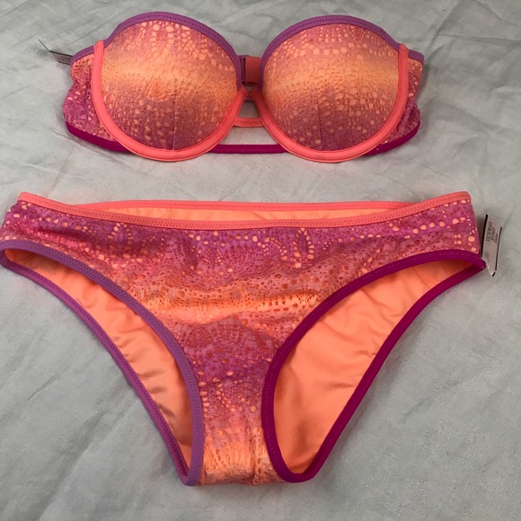 Victoria's Secret ombré Lace bikini sz S 34B - Picture 3 of 4