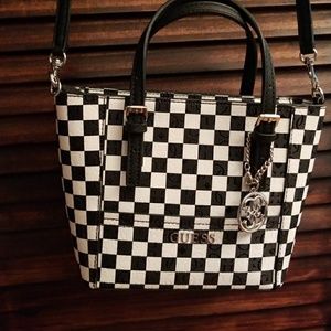 guess checkered bag