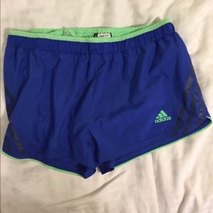 Blue adidas climate cool shorts